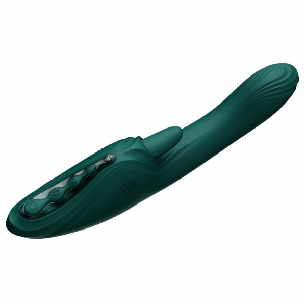 Вібратор-кролик Zalo Ares Turquoise Green - Зображення 4
