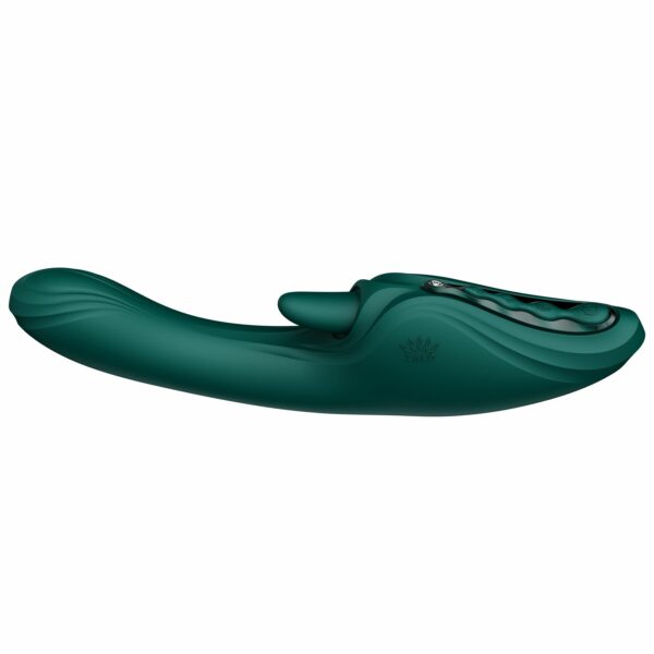 Вібратор-кролик Zalo Ares Turquoise Green - Зображення 7