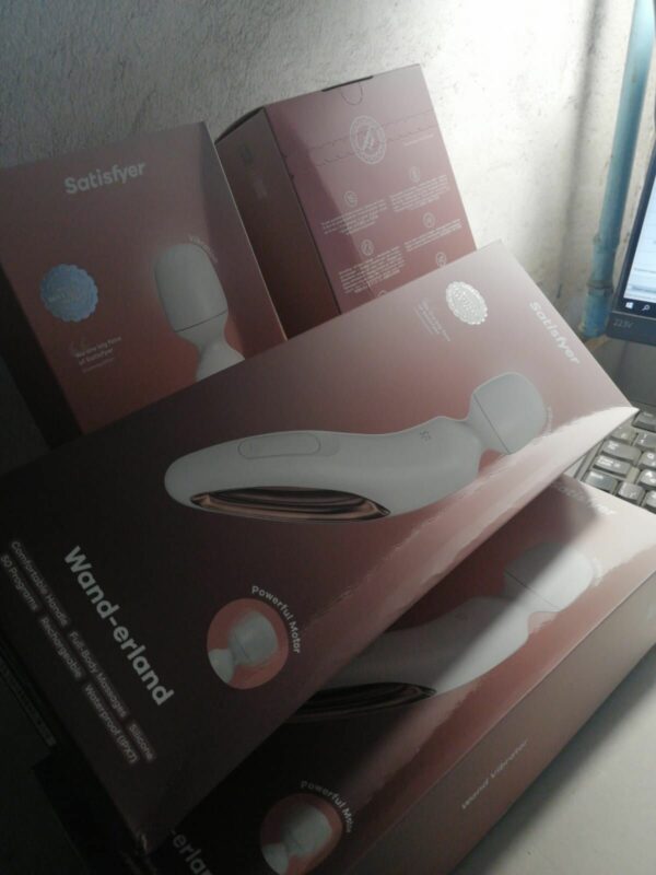 Вібромасажер Satisfyer Wand-erland (White/Rosegold) (м'ята упаковка!!!) - Зображення 2