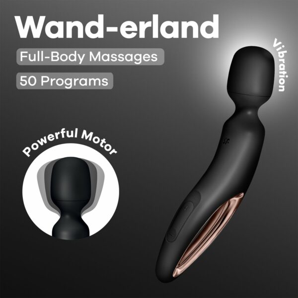 Вібромасажер Satisfyer Wand-erland (Black/Rosegold) - Зображення 6