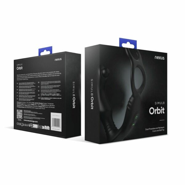 Стимулятор простати Nexus SIMUL8 Orbit Edition з ерекційним кільцем - Зображення 6