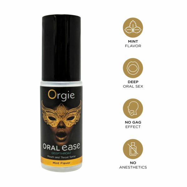 Спрей для глибокого мінету Orgie – Oral Ease Deepthroat (15 мл), м’ятний, без анестетиків - Зображення 3
