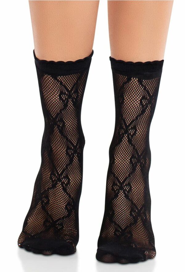 Шкарпетки Leg Avenue Bow Net Anklets - Зображення 4