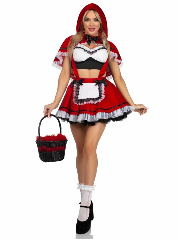 Костюм Червоної Шапочки Leg Avenue Flirty Miss Red Top and Skirt L - Зображення 4