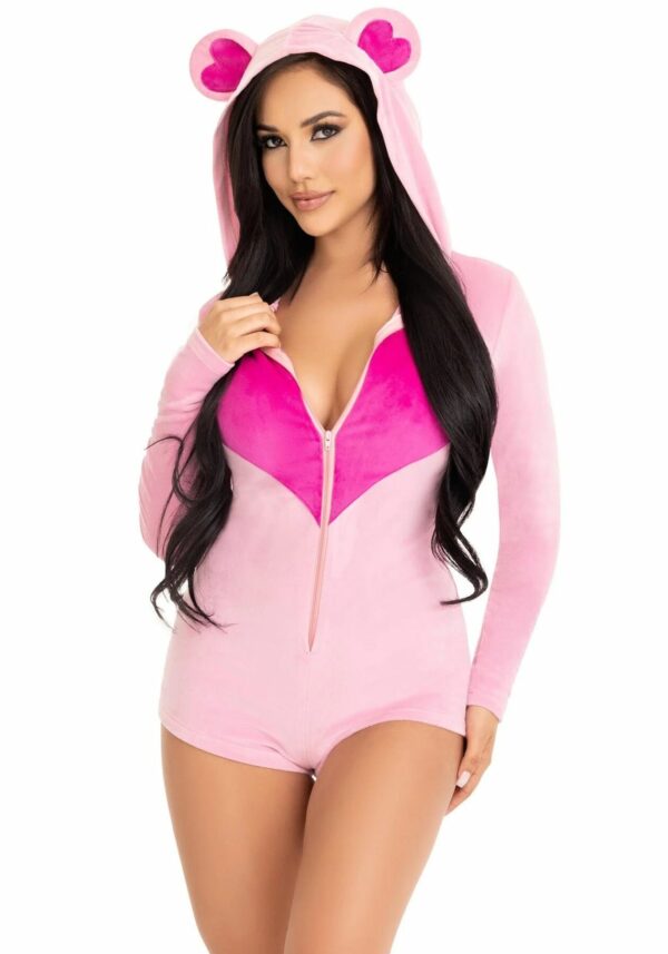 Комбінезон «Солодкий ведмедик» Leg Avenue Sweetheart Bear Velvet Romper XS - Зображення 3