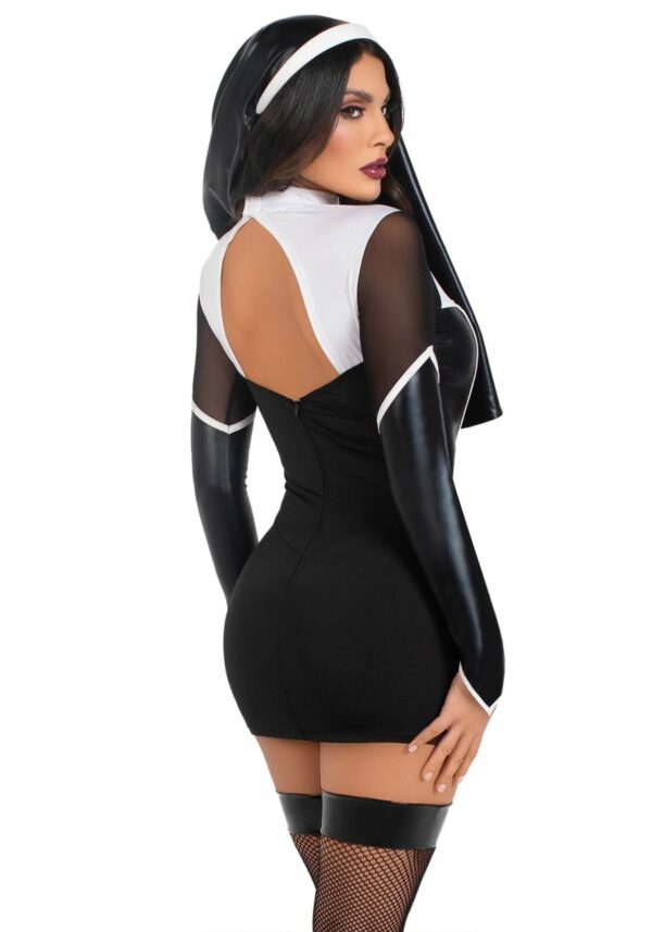 Костюм черниці Leg Avenue Holy Hottie Dress S - Зображення 2