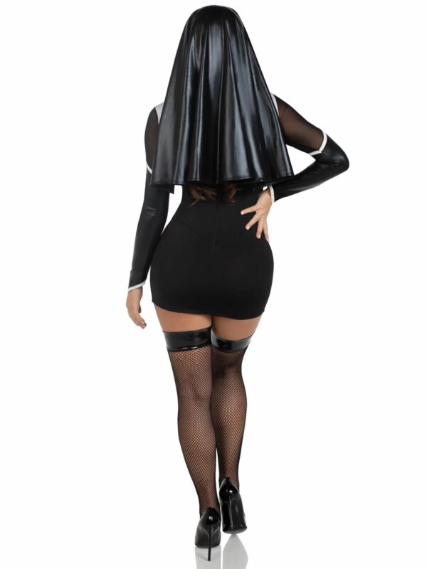 Костюм черниці Leg Avenue Holy Hottie Dress S - Зображення 5