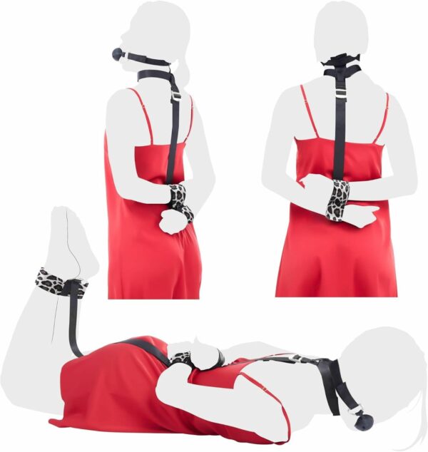 БДСМ-набір LOCKINK YEAHWOW Armbinder Restraint Set Black - Зображення 2