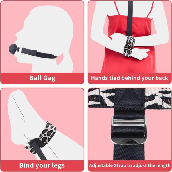 БДСМ-набір LOCKINK YEAHWOW Armbinder Restraint Set Black - Зображення 3
