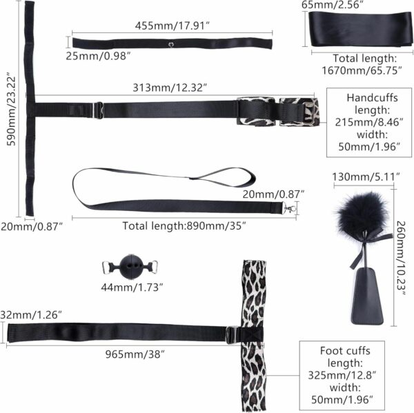 БДСМ-набір LOCKINK YEAHWOW Armbinder Restraint Set Black - Зображення 6