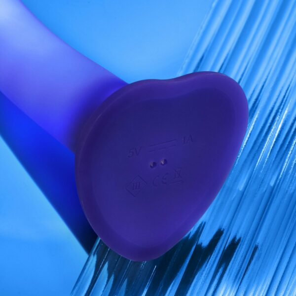 Дилдо, що світиться Strap-On-Me Glow-LED Dildo Purple - M - Зображення 9