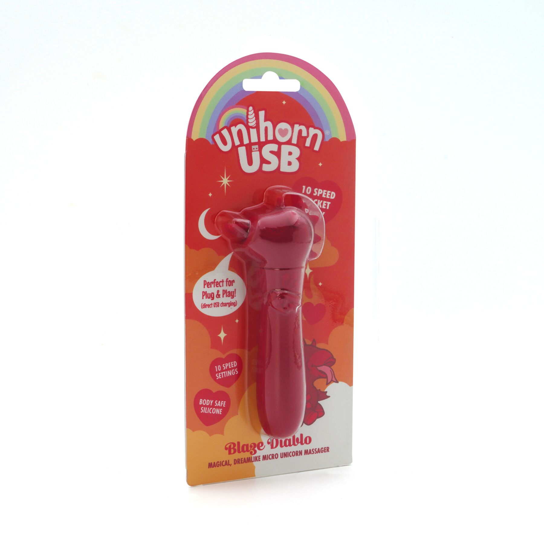 Вібратор-єдиноріжка Unihorn USB Bullet - Blaze Diablo, віброкуля, USB-зарядка - Зображення 4