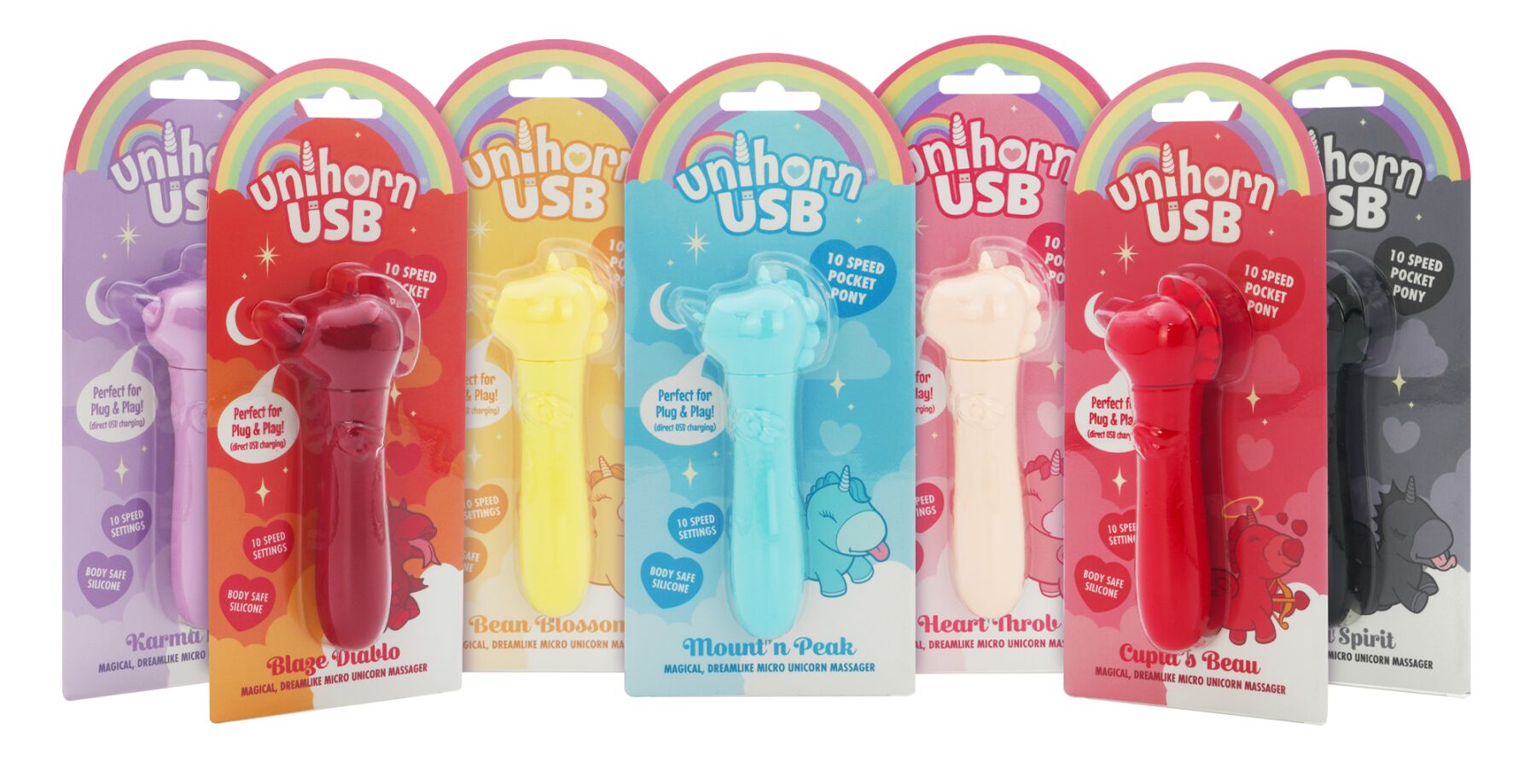 Вібратор-єдиноріжка Unihorn USB Bullet - Blaze Diablo, віброкуля, USB-зарядка - Зображення 10