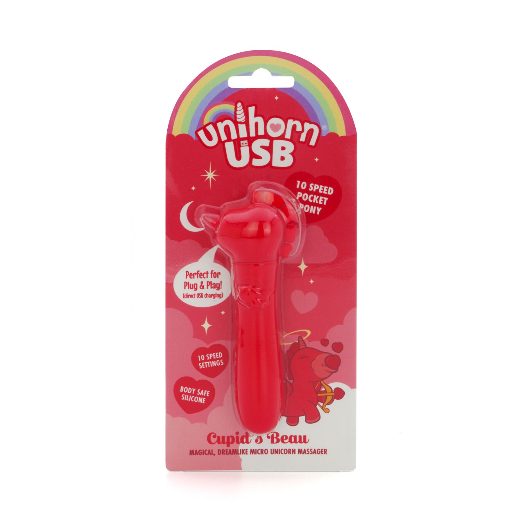 Вібратор-єдиноріжка Unihorn USB Bullet - Cupid's Beau, віброкуля, USB-зарядка - Зображення 6
