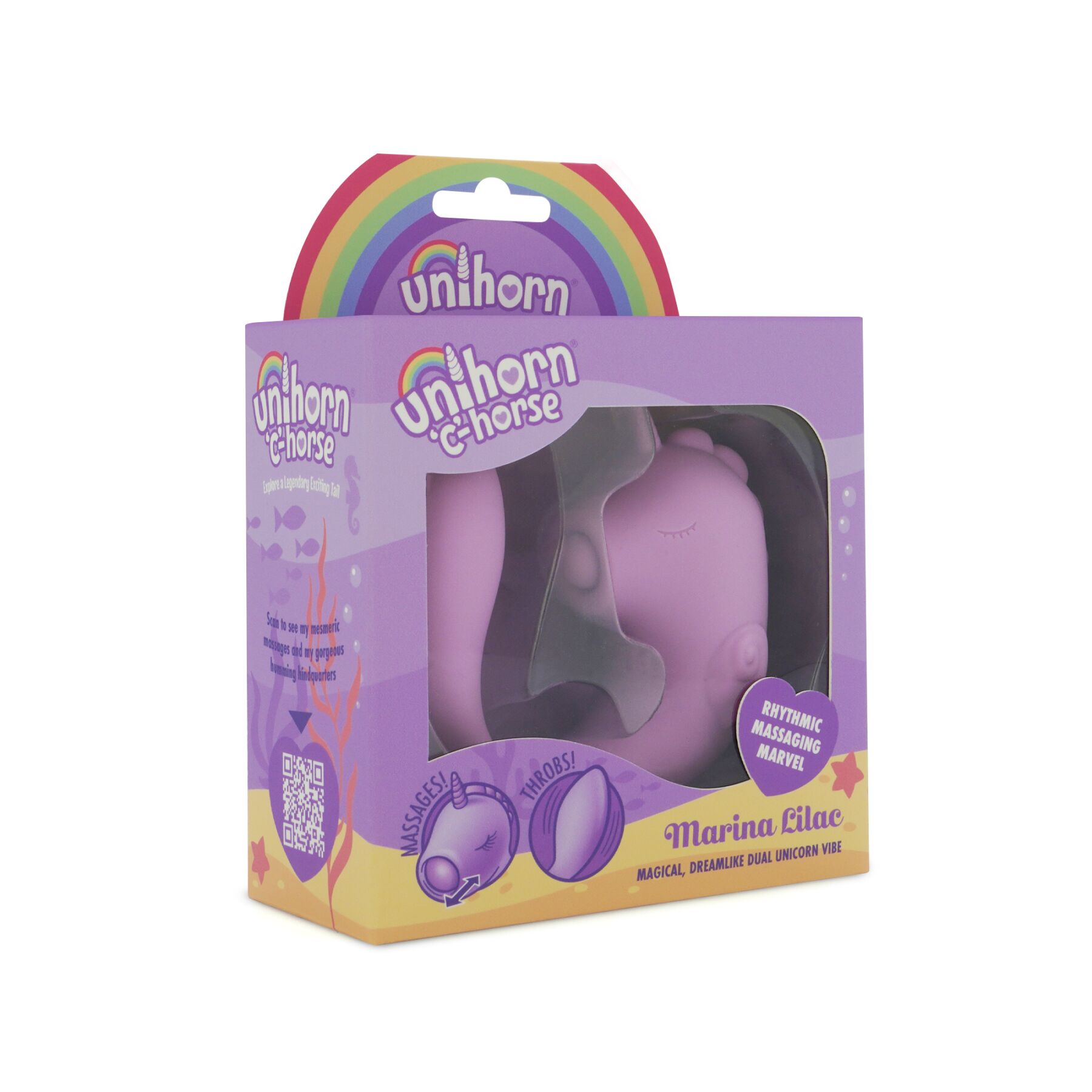Вібратор-єдиноріжка Unihorn - C Horse - Marina Lilac, вагінально-кліторальна стимуляція - Зображення 7