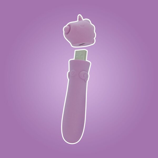 Вібратор-єдиноріжка Unihorn USB Bullet - Karma Lilac, віброкуля, USB-зарядка - Зображення 8