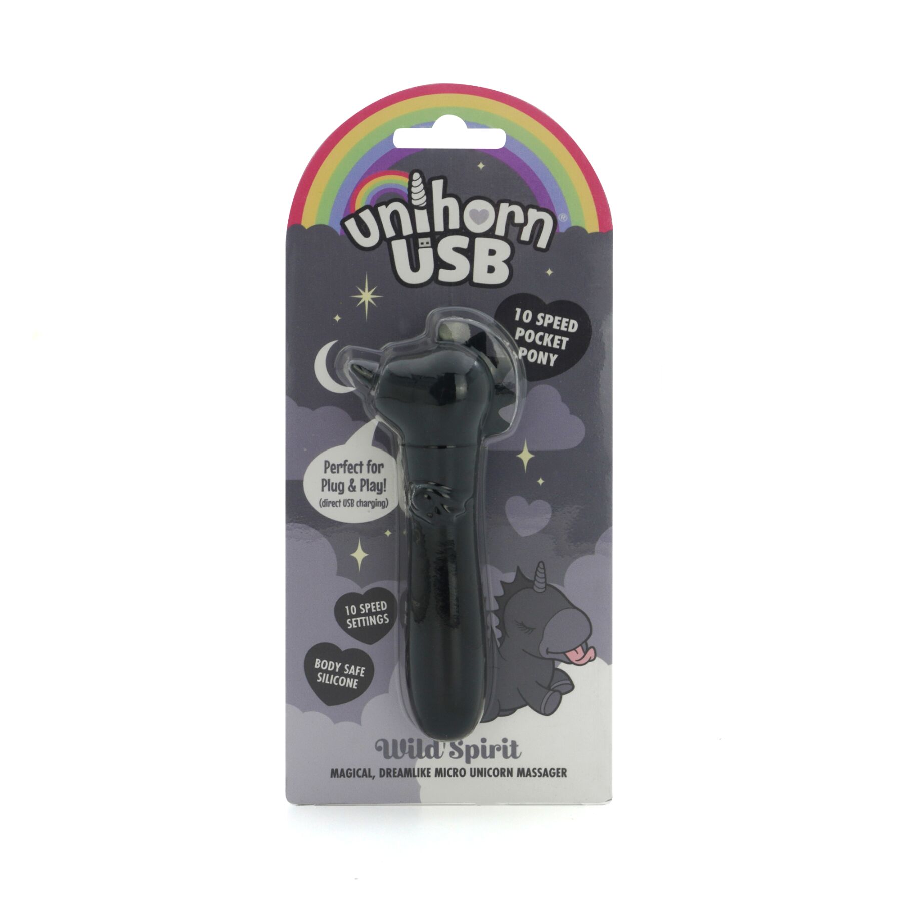 Вібратор-єдиноріжка Unihorn USB Bullet - Wild Spirit, віброкуля, USB-зарядка - Зображення 6