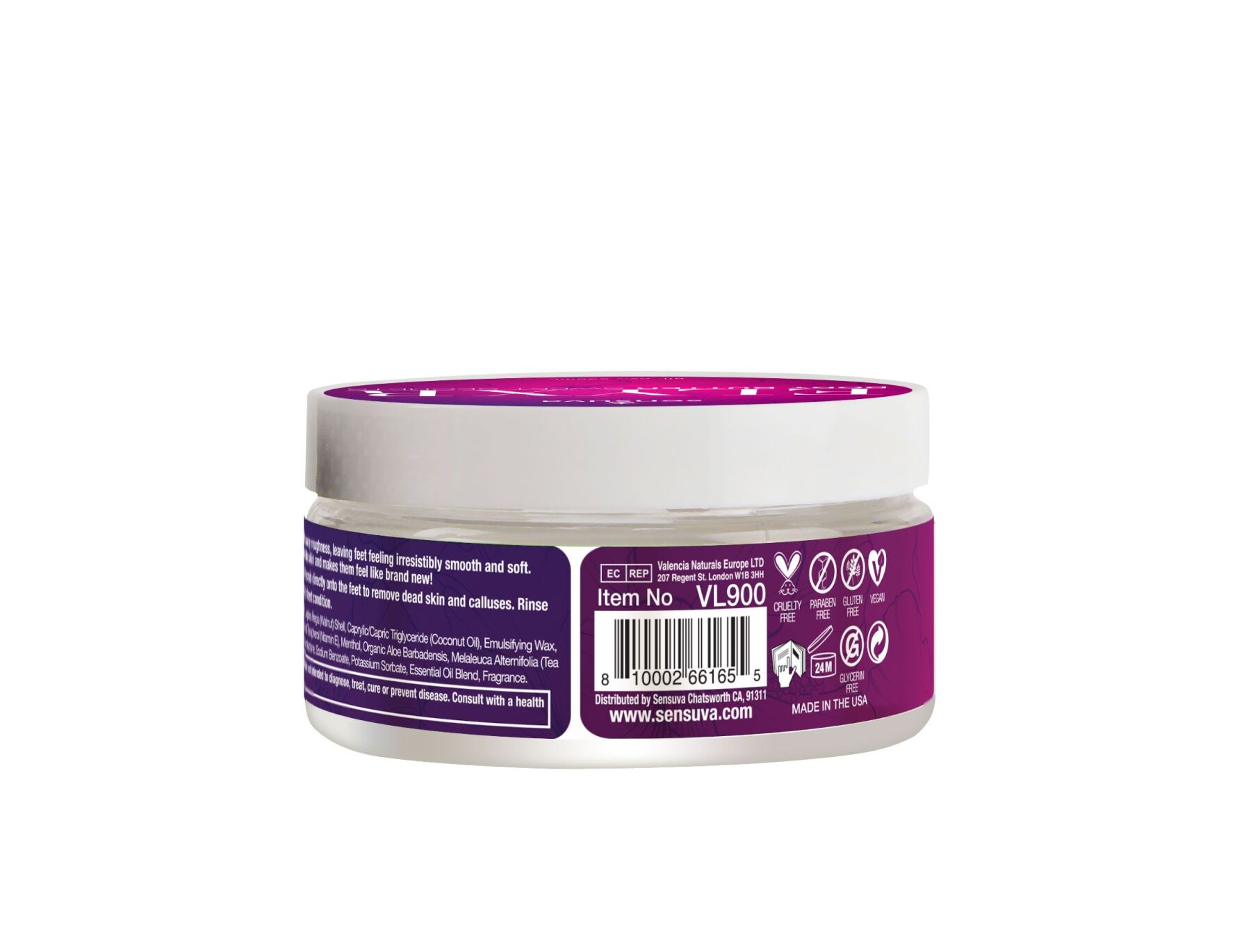 Скраб для ніг Sensuva ELXYR Sugar Scrub - Sweet Secrets (236 мл) - Зображення 2