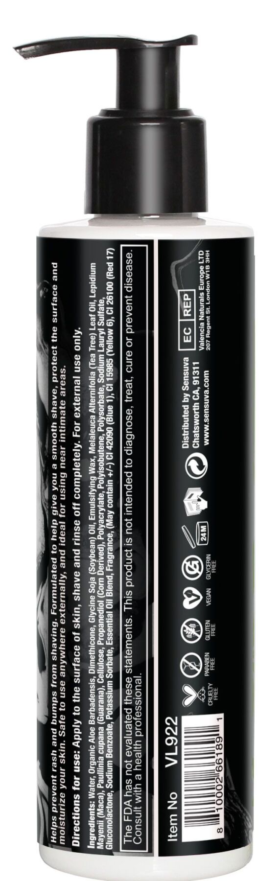 Крем для гоління Sensuva ELXYR Shaving Cream - Dark Temptations (236 мл) - Зображення 2