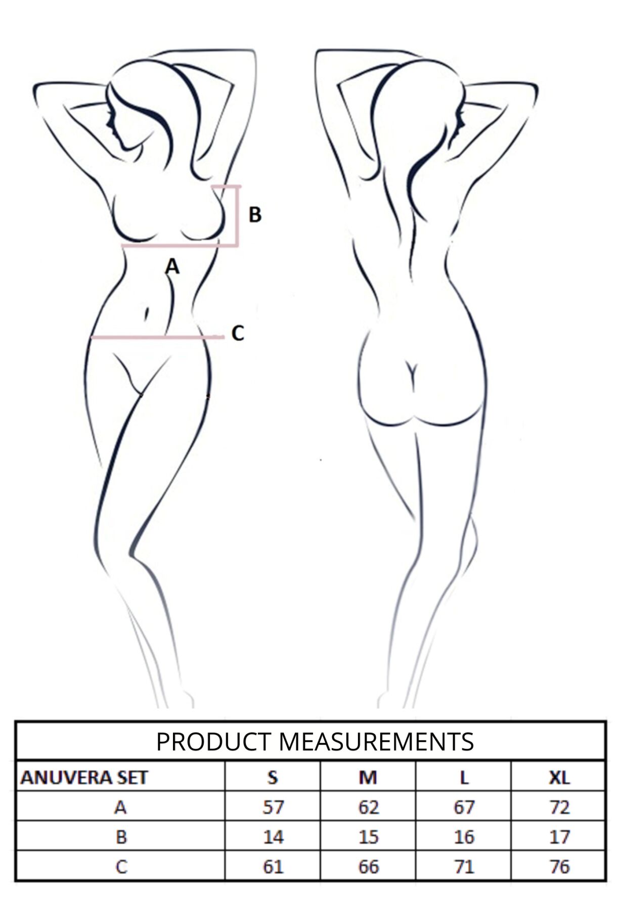 Комплект Passion ANUVERA SET white XL - Зображення 14