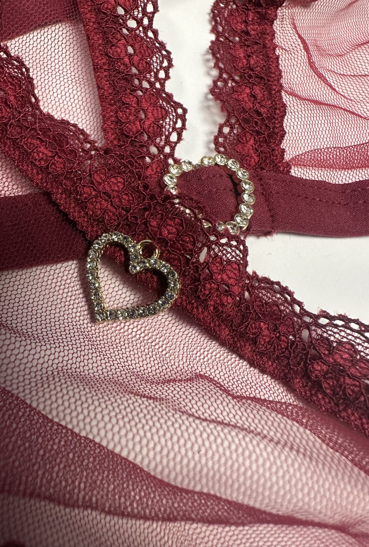Комплект Passion BELISSANA SET burgundy M - Зображення 12