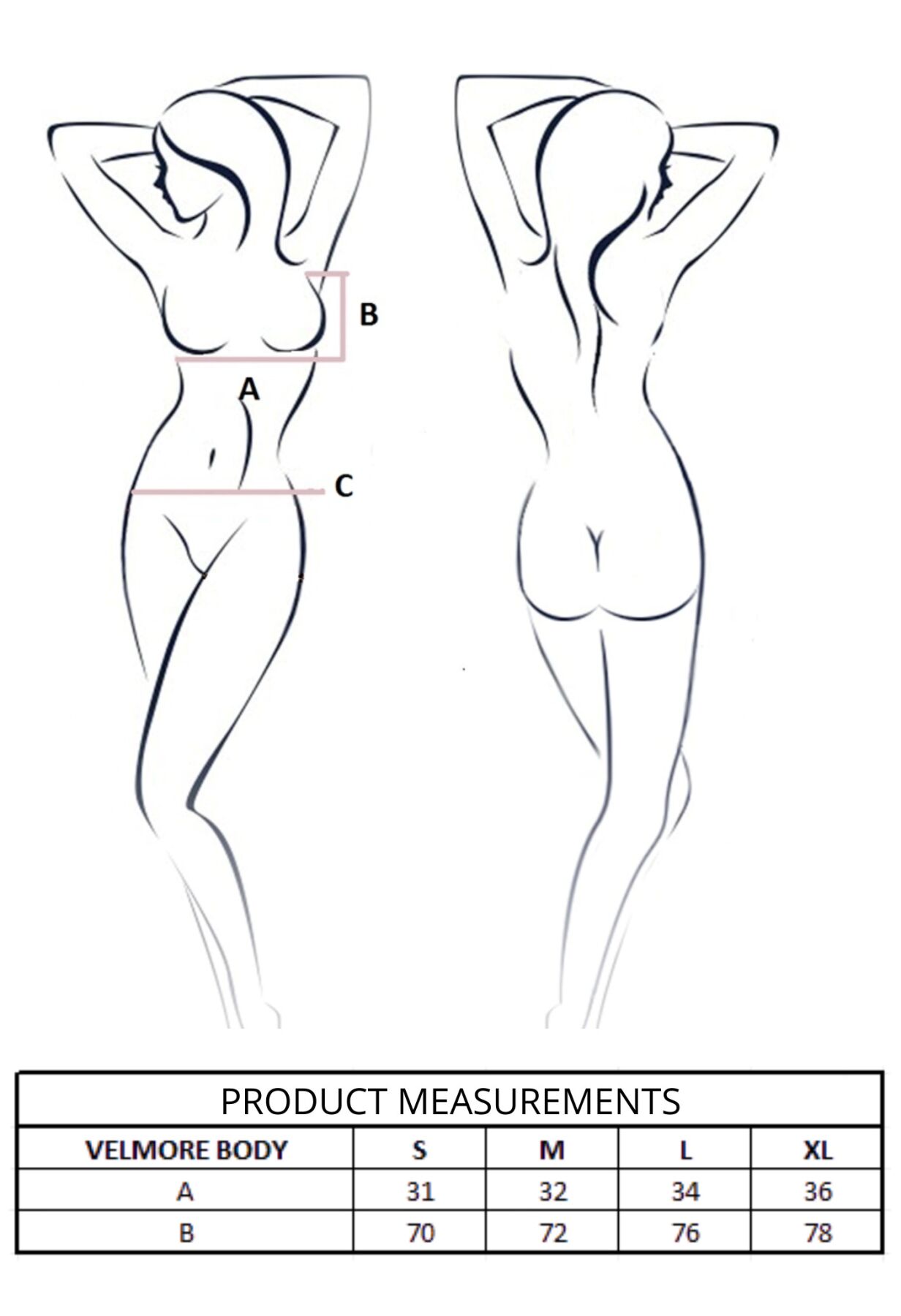 Боді Passion VELMORE BODY black XL - Зображення 9