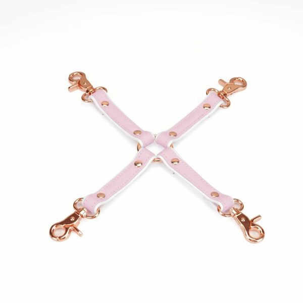 Хрестовина Liebe Seele White & Pink Leather Hogtie