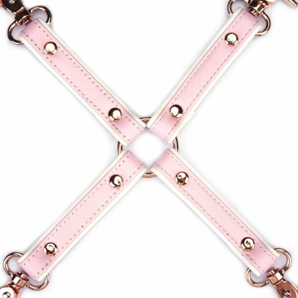 Хрестовина Liebe Seele White & Pink Leather Hogtie - Зображення 3