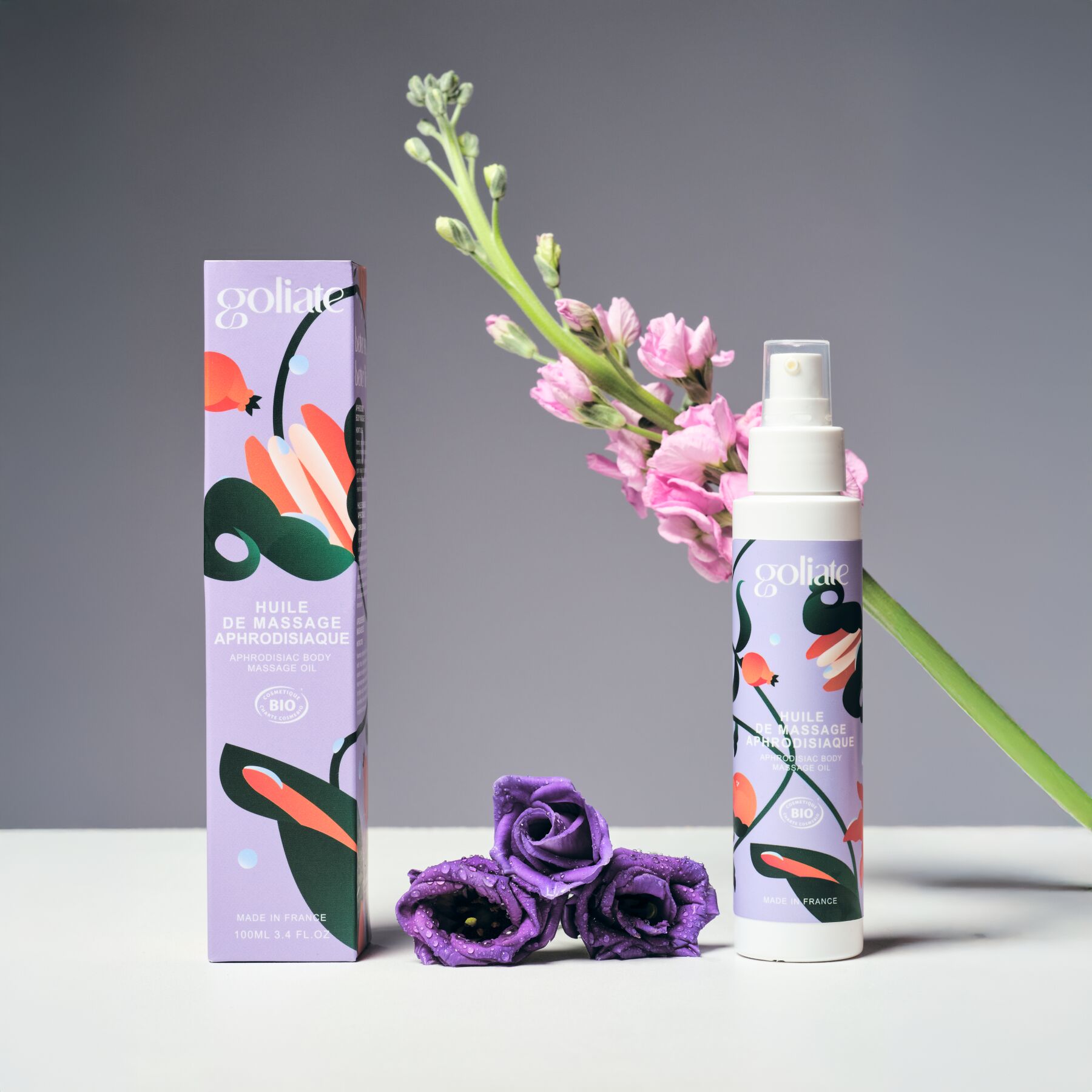 Масажна олія Goliate Huile De Massage Aphrodisiaque 100 мл, органічна, зігрівальний ефект - Зображення 7