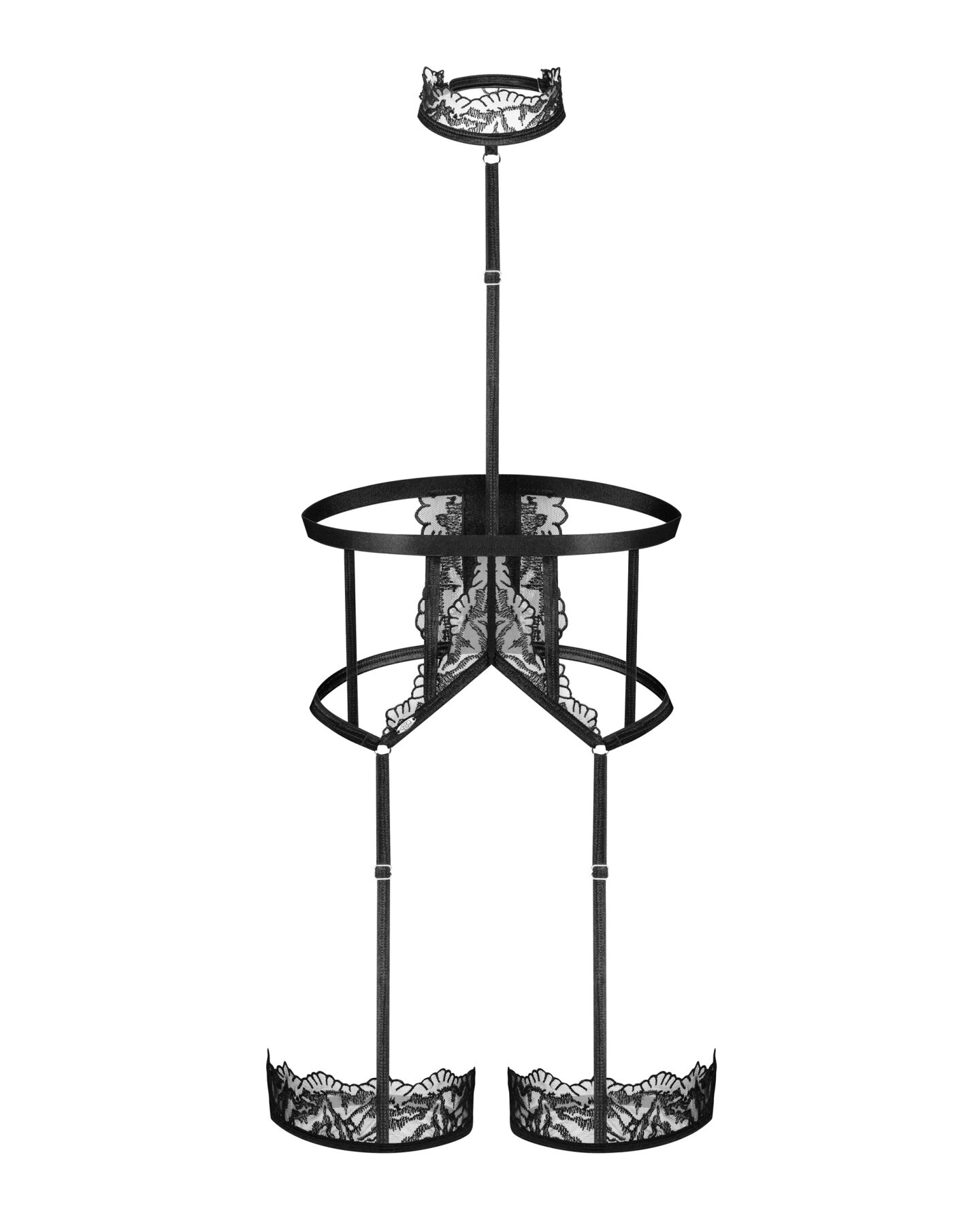 Портупея Obsessive Hersis harness S/M - Зображення 6