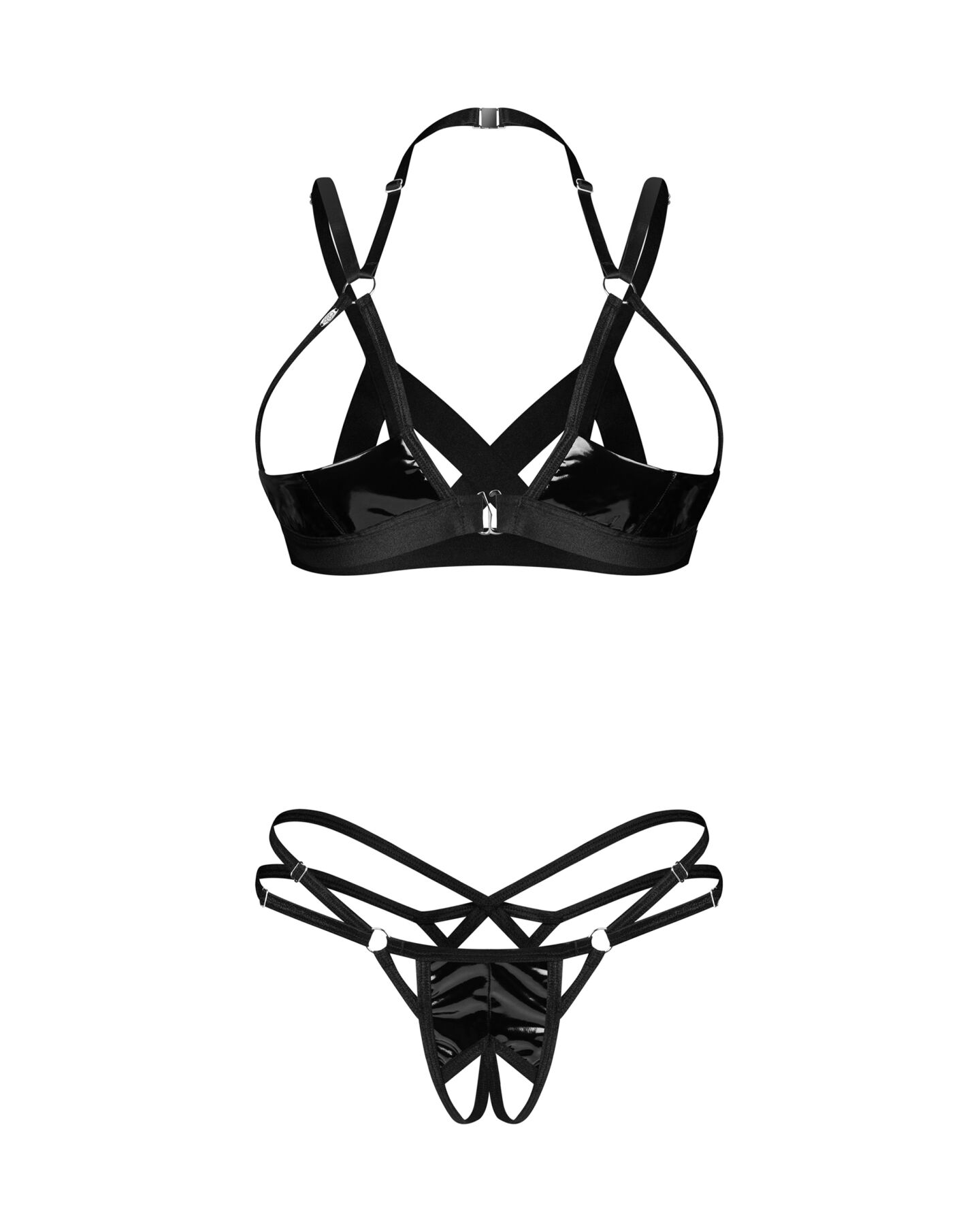 Комплект Obsessive Keira Lise 2-pcs crotchless set L/XL - Зображення 5