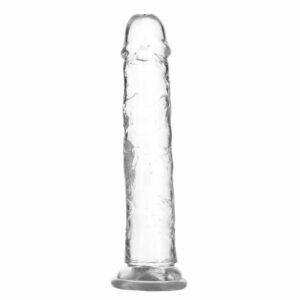Прозорий фалоімітатор на присосці ADDICTION Vertical Dong 9″, віброкуля в подарунок