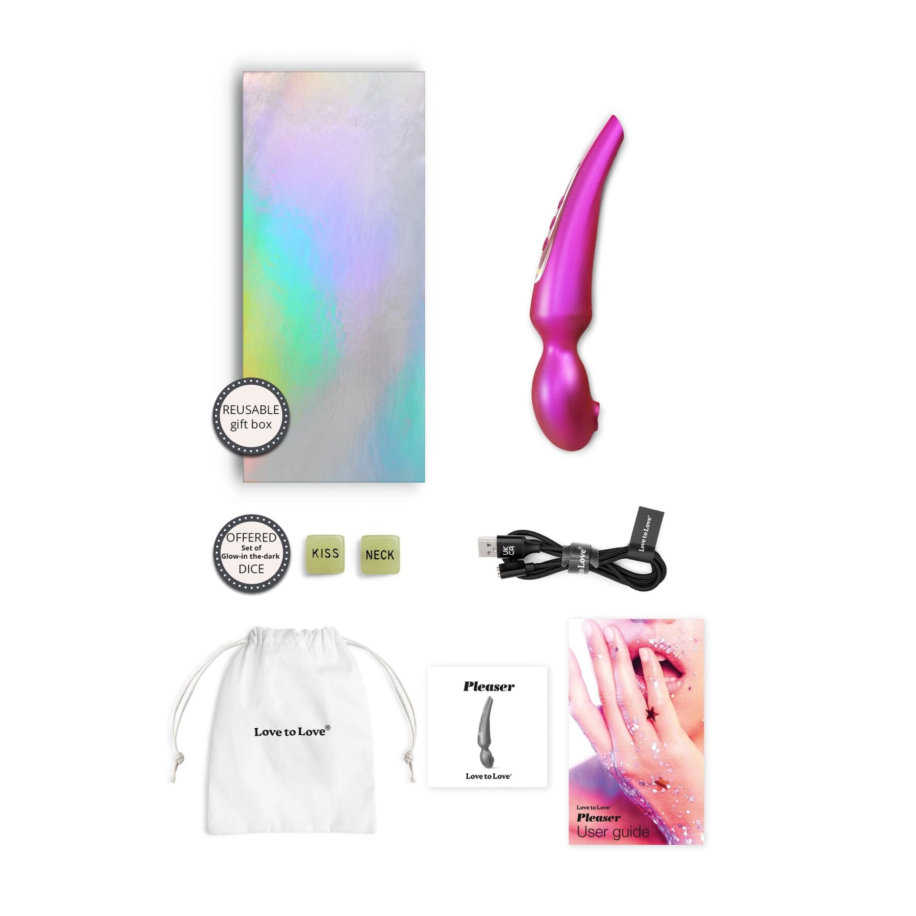 Вібромассажер Love To Love Pleaser Iridescent Berry - Зображення 7