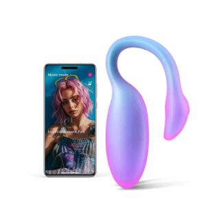 Смарт-віброяйце Magic Motion Flamingo Max Blue 2 в 1: віброяйце та тренажер Кегеля, 10 режимів