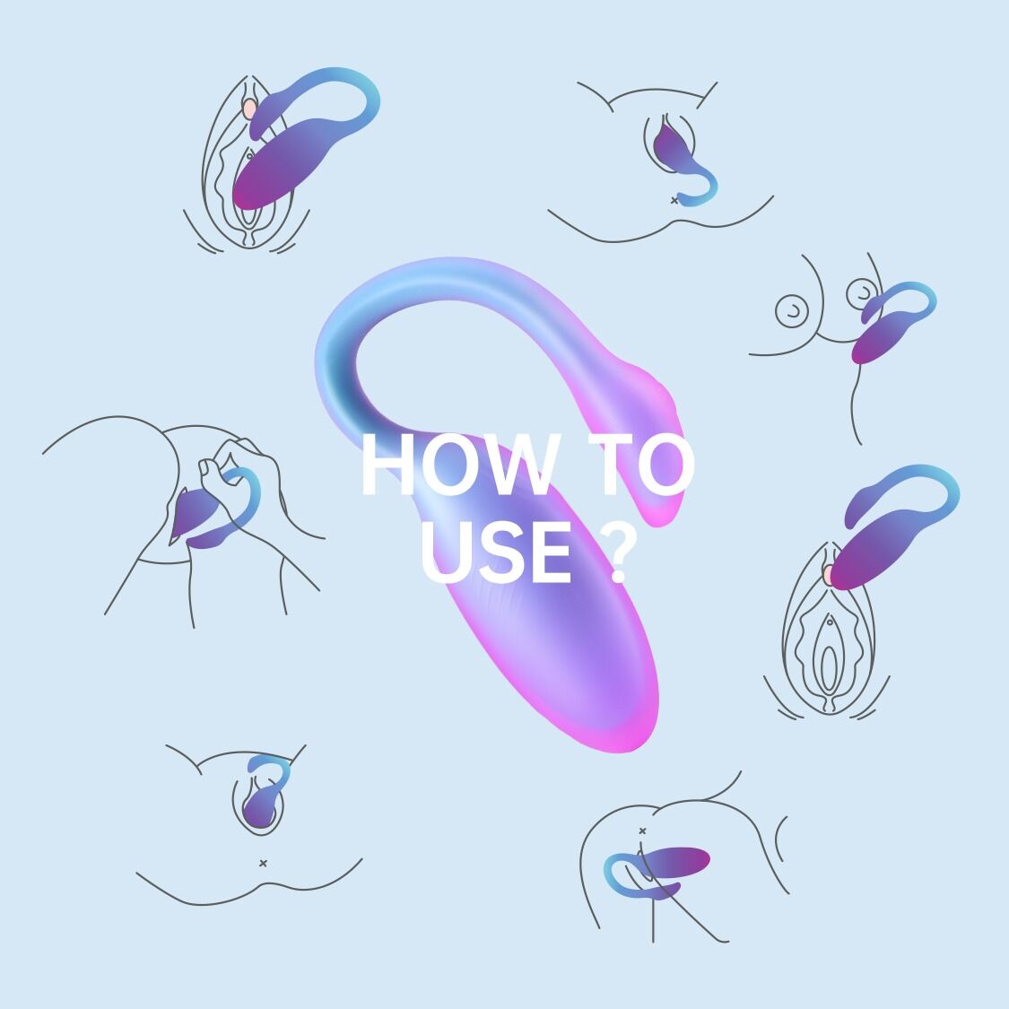 Смарт-віброяйце Magic Motion Flamingo Max Blue 2 в 1: віброяйце та тренажер Кегеля, 10 режимів - Зображення 10