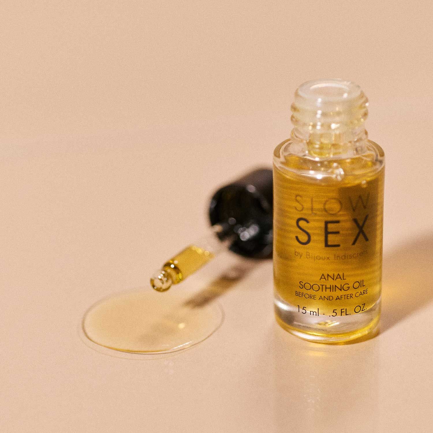 Заспокійлива олія для анального сексу Bijoux Indiscrets Slow Sex Anal Soothing Oil Before & After 15 мл - Зображення 3