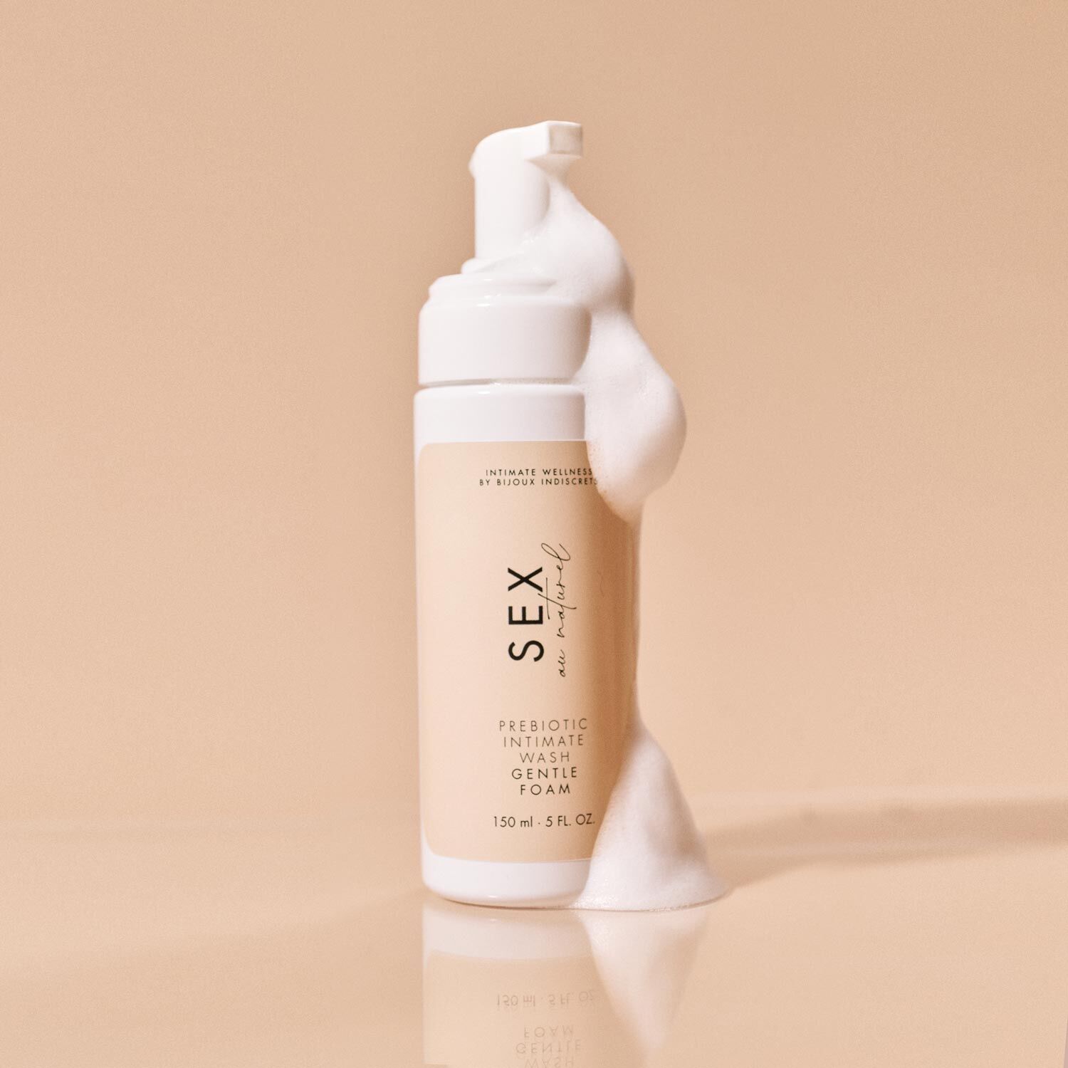 Піна для інтимної гігієни Bijoux Indiscrets Sex Au Naturel Prebiotic Intimate Wash Gentle Foam 150мл - Зображення 6