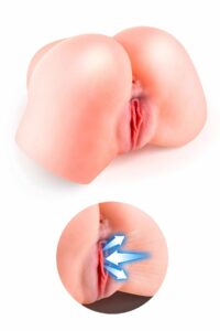 Смоктальна вагіна-мастурбатор Real Body Real Sophia, вагіна та анус, з вібрацією і звуком