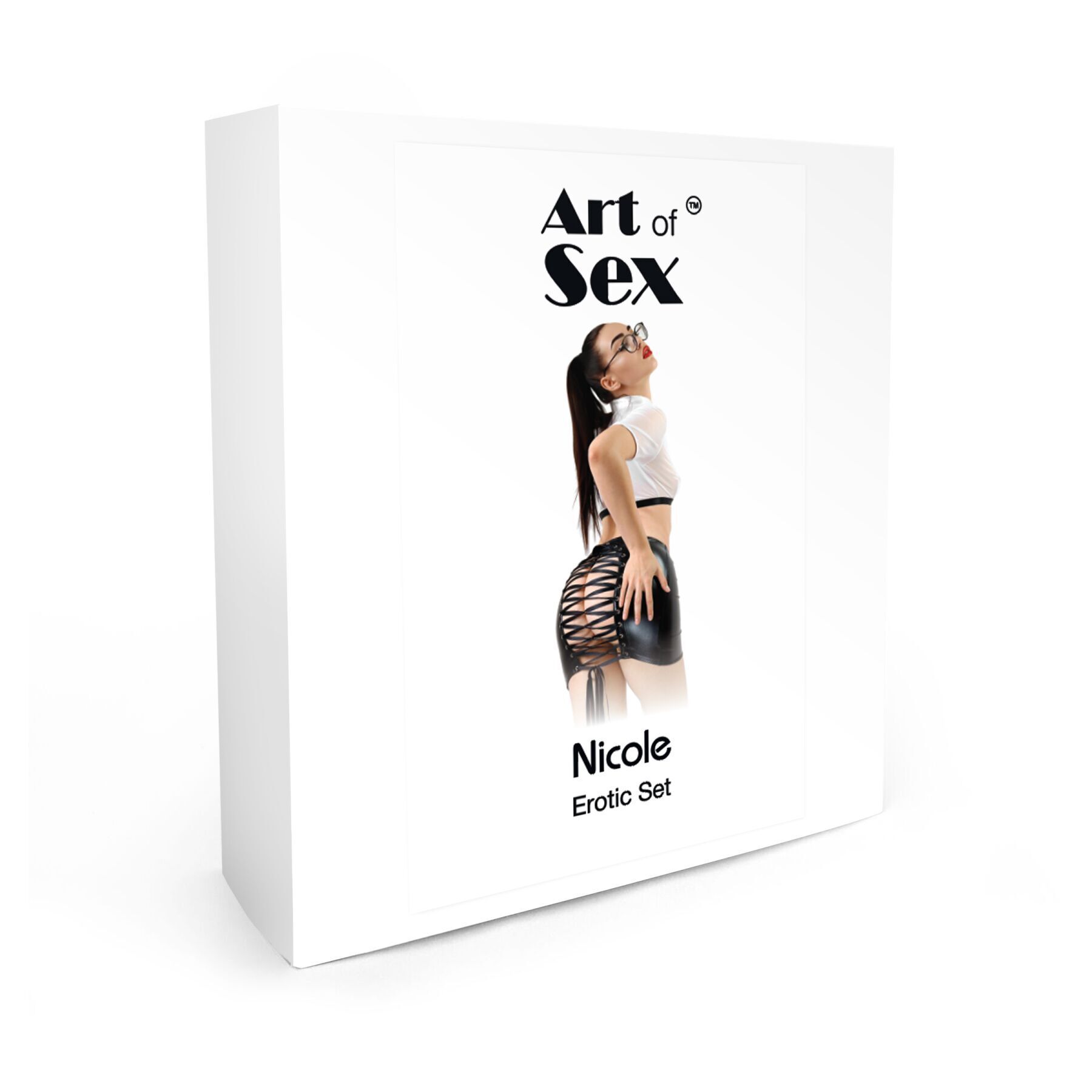 Еротичний костюм секретарки Art of Sex - Nicole, розмір L-2XL, спідниця, топ, окуляри - Зображення 3