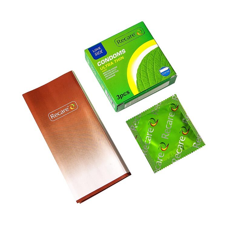 Презервативи Ultra Thin Mint Condoms 3 шт, ультратонкі, аромат: м'ята - Зображення 3