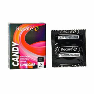 Презервативи Holographic Recare Delay Candy Condoms 3 шт, пролонгувальний ефект, цукерковий аромат