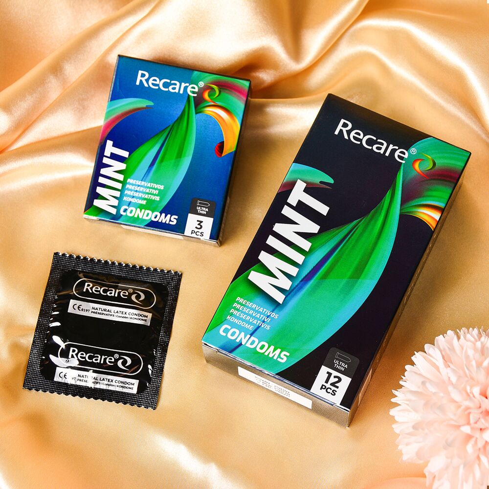 Презервативи Holographic Recare Ultra Thin Mint Condoms 3шт, ультратонкі, аромат: м'ята - Зображення 5