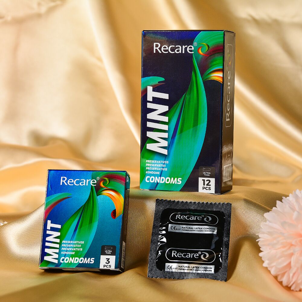 Презервативи Holographic Recare Ultra Thin Mint Condoms 3шт, ультратонкі, аромат: м'ята - Зображення 6