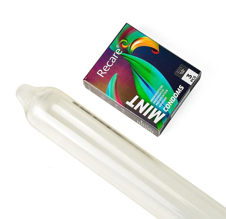 Презервативи Holographic Recare Ultra Thin Mint Condoms 3шт, ультратонкі, аромат: м'ята - Зображення 4