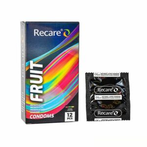 Презервативи Holographic Recare Color Fruit Flavour Condoms 12 шт, аромати: м'ята, банан, полуниця