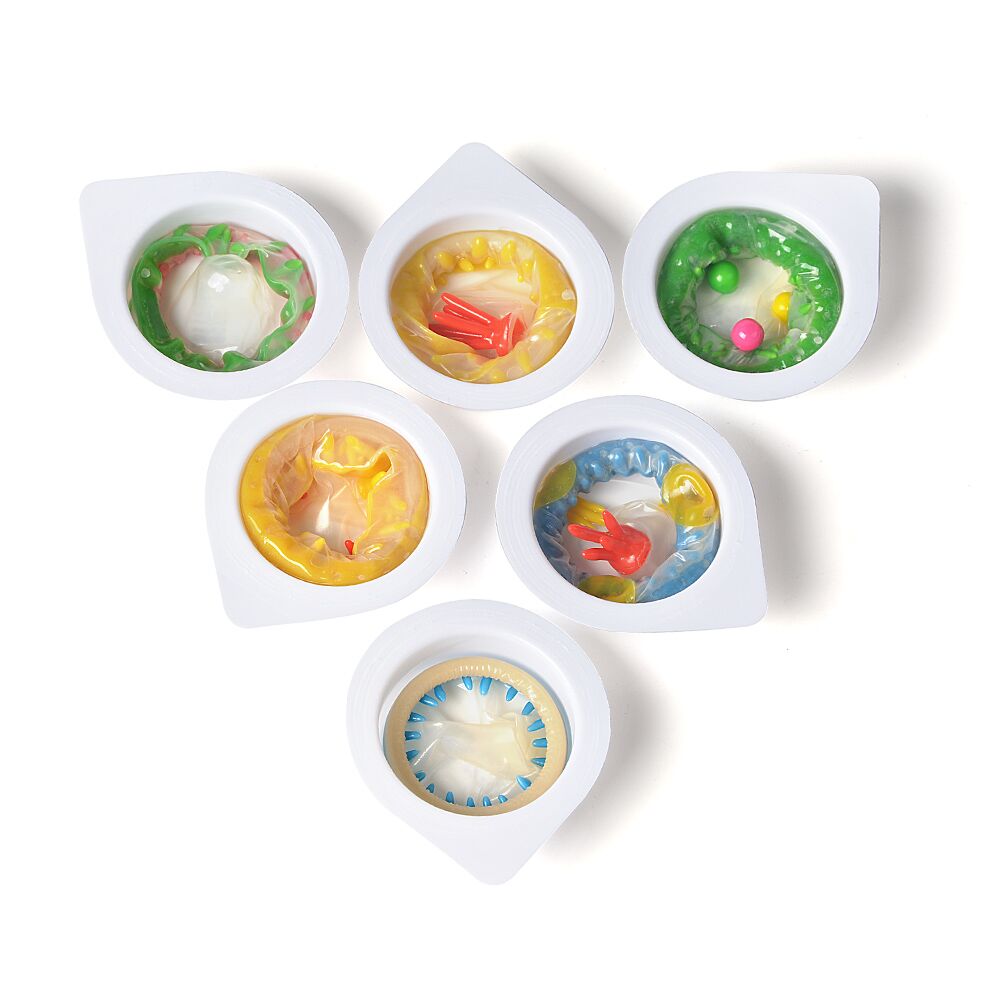 Насадка на член Recare Spike Condom Pink (презерватив з кульками та рядами шипів) - Зображення 7