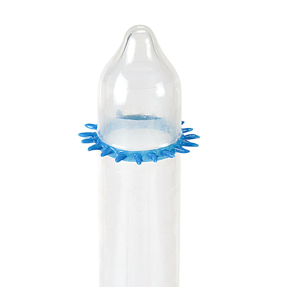 Насадка на член Recare Spike Condom Blue (презерватив з шипами) - Зображення 2
