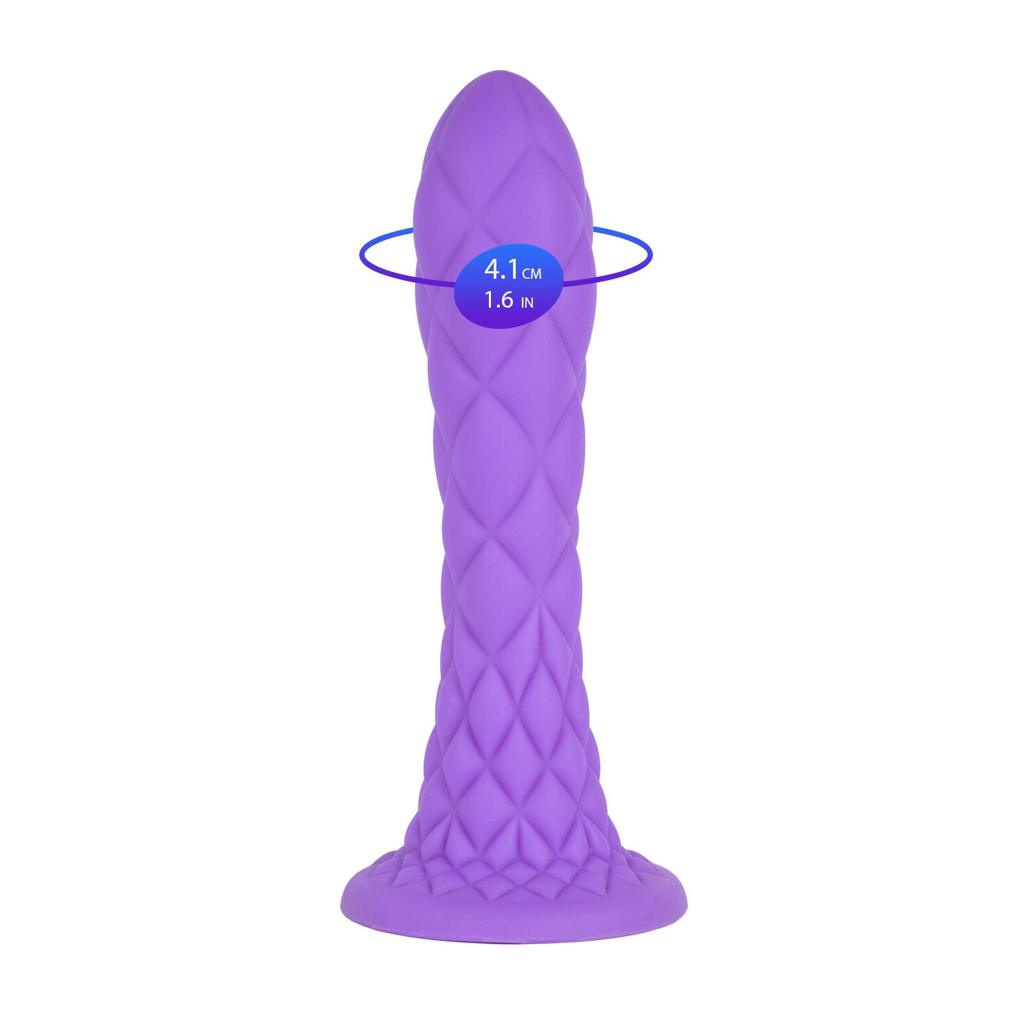 Фалоімітатор SilexD Fantasy Liquid Silicone Dreamy 7in Purple - Зображення 6