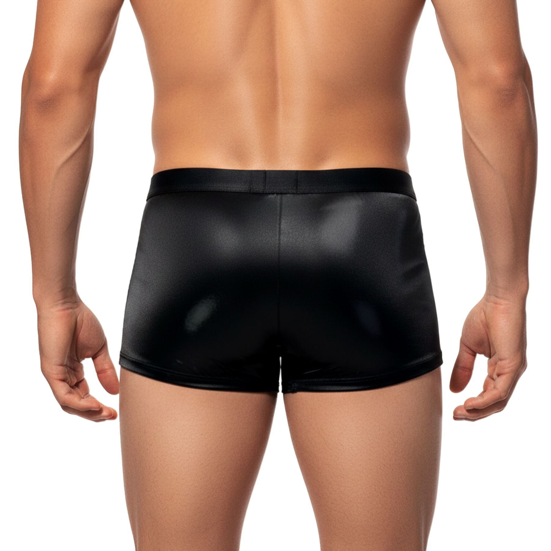 Чоловічі труси з сюрпризом Art of Sex - Gladiator, чорні з ефектом мокрого оксамиту, розмір S - Зображення 2