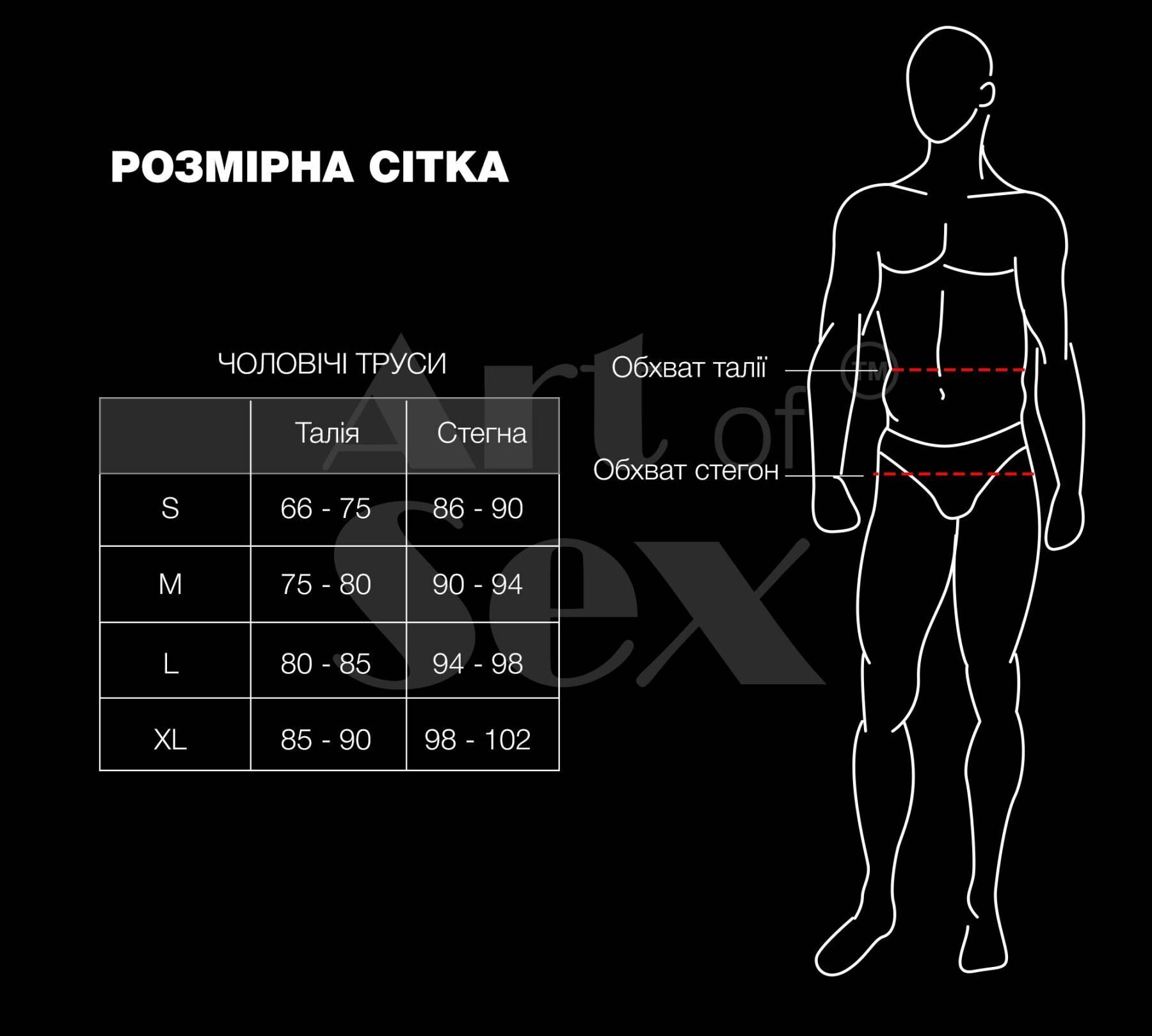 Чоловічі труси з сюрпризом Art of Sex - Gladiator, чорні з ефектом мокрого оксамиту, розмір S - Зображення 4
